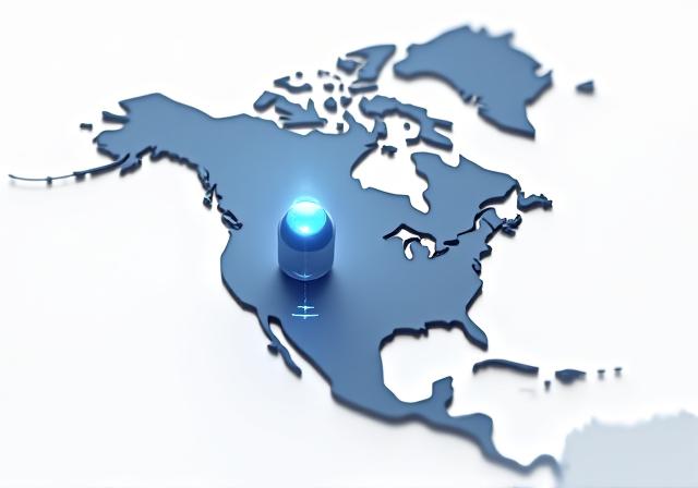 Map of Jarjus Transportation logistics network in North America